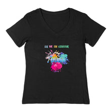 Charger l'image dans la galerie, T-SHIRT V FEMME Splash