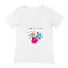 Charger l'image dans la galerie, T-SHIRT V FEMME Splash