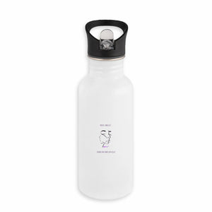 Bouteille inox avec paille - unicité 