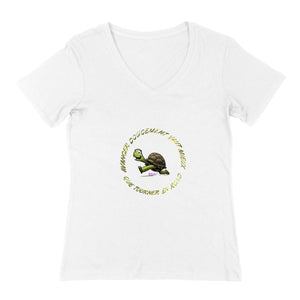 T-SHIRT V FEMME Tortue