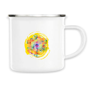 MUG METAL Fleur de Vie