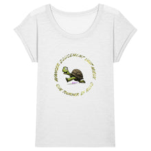 Charger l&#39;image dans la galerie, T-SHIRT SLUB FEMME Tortue