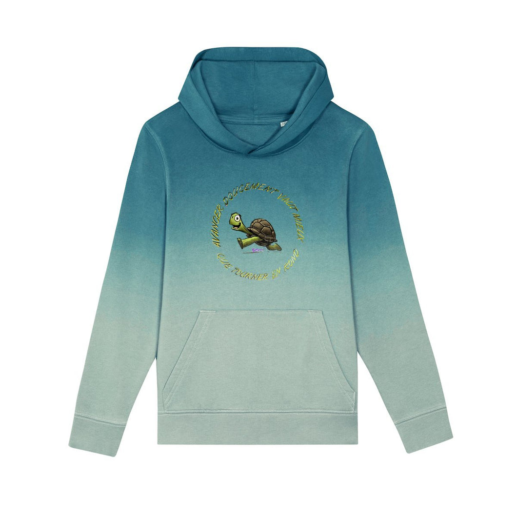 SWEAT A CAPUCHE ENFANT DIP DYE Tortue